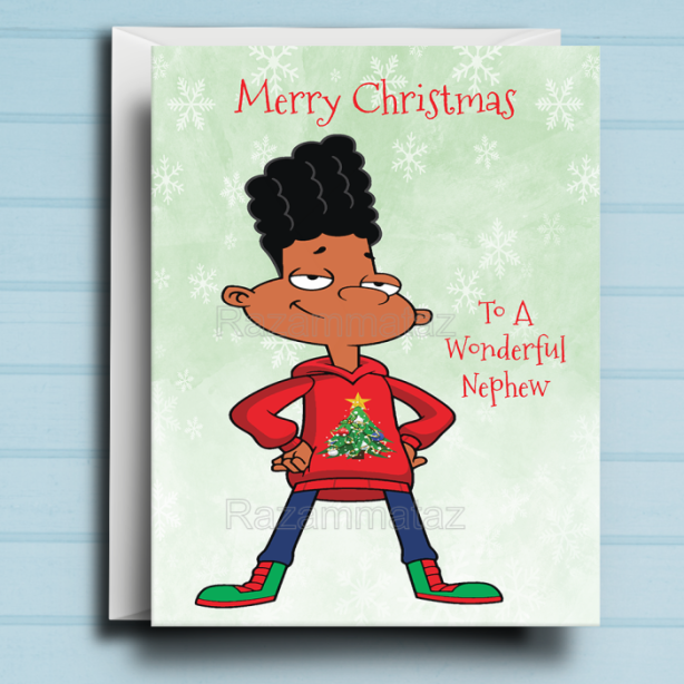 Black Boy A Christmas Card